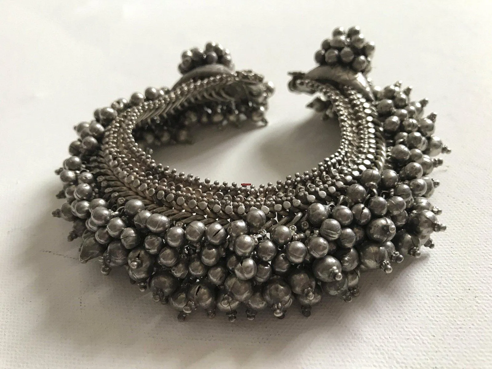 1203 One Silver Anklet Payal Indian Jewelry