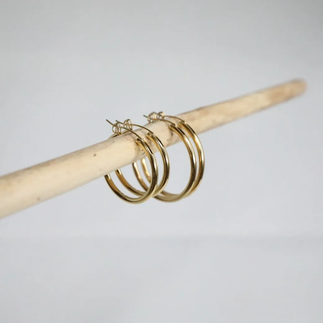 14K Gold-Filled Hoop Earrings