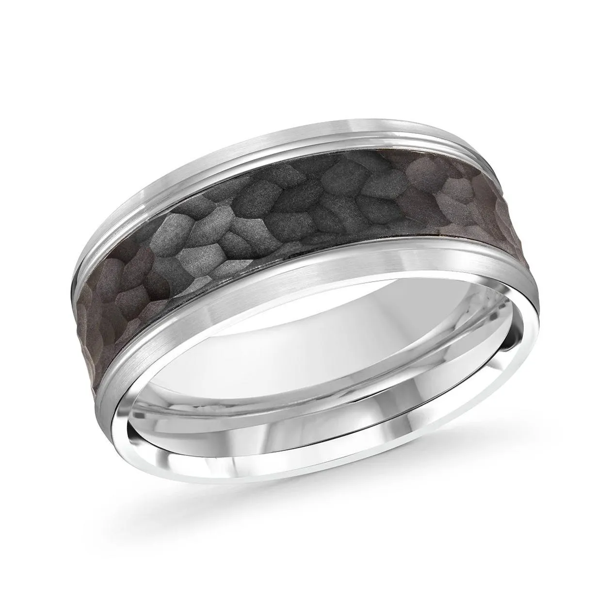 14K White Gold Ring from the Noir Collection by Malo - MRDA-121-7W