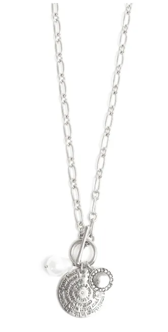 2018-0871 Necklace Note to Self - Silver