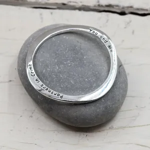 6.5cm diameter "You and mepartners in crime"