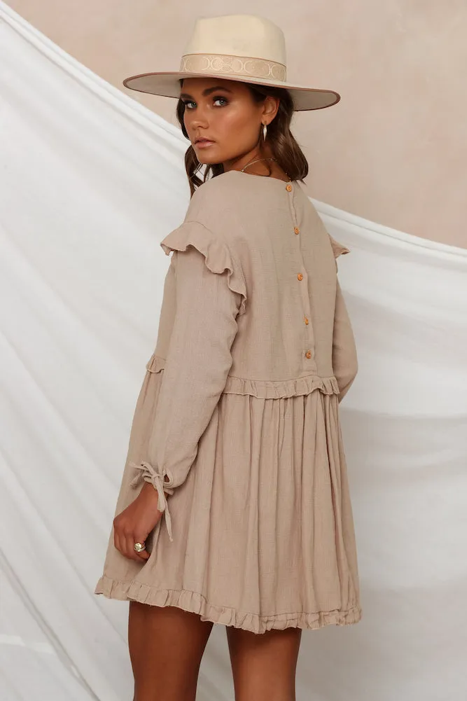 Angel Wings Dress Mocha