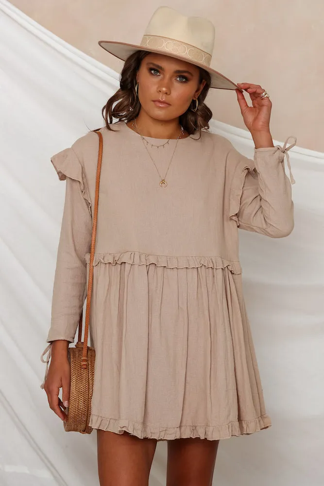Angel Wings Dress Mocha