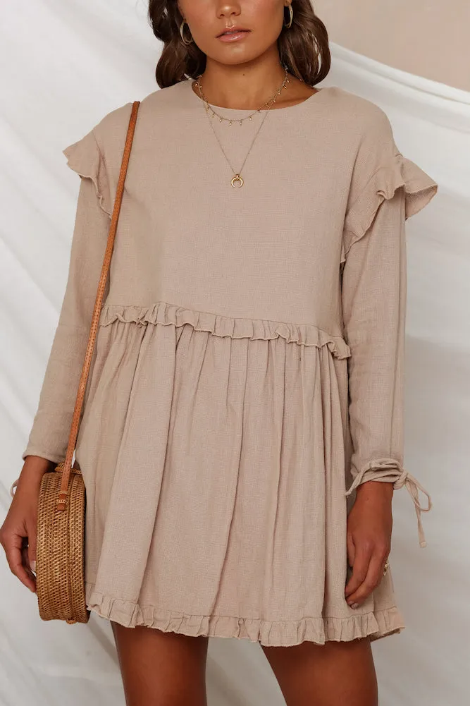 Angel Wings Dress Mocha