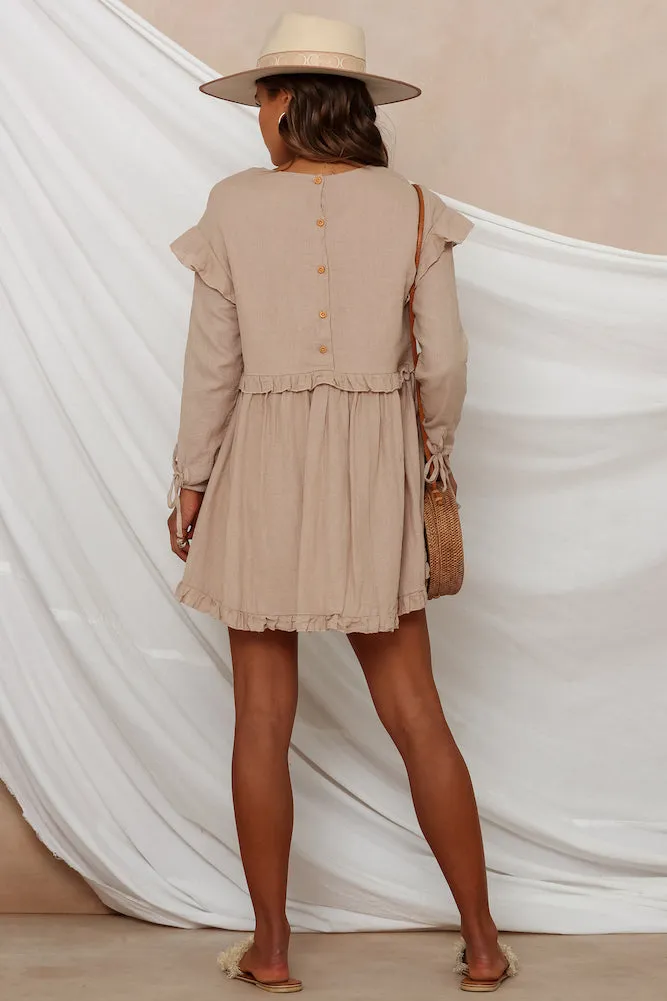 Angel Wings Dress Mocha