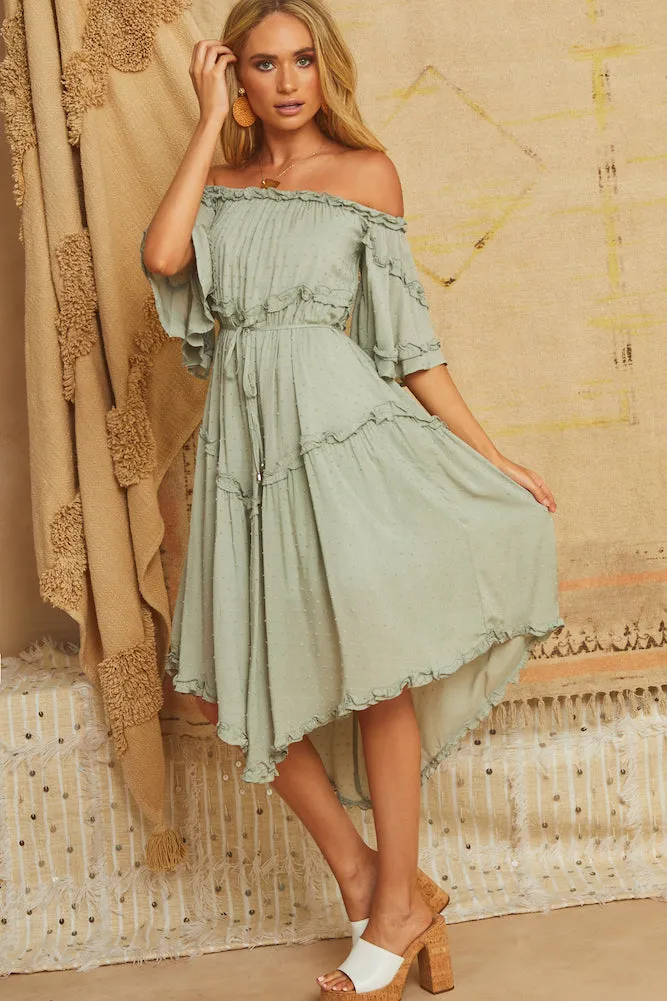 Bailow Midi Dress Olive