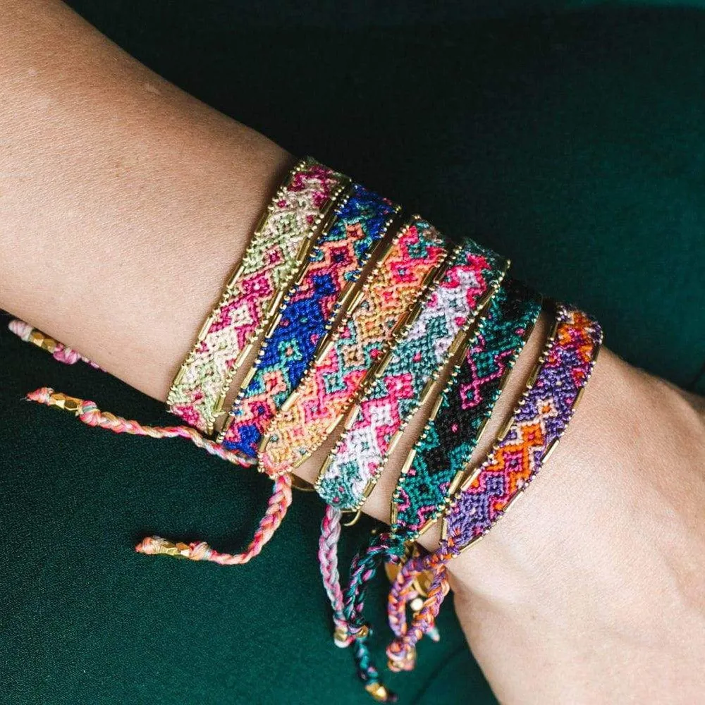 Bali Friendship Bracelet - Fire Stream