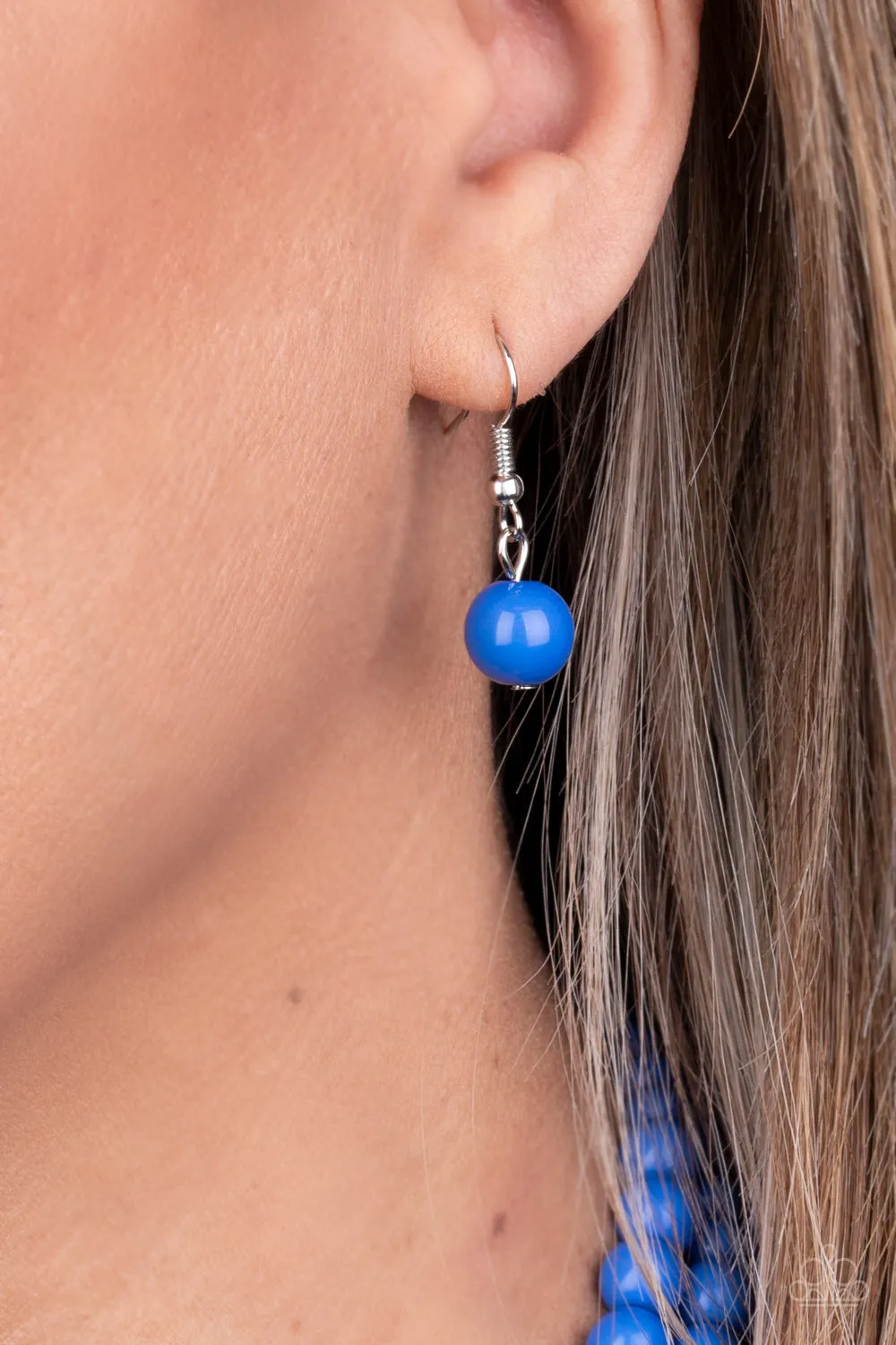 Beach Bauble Blue-Necklace