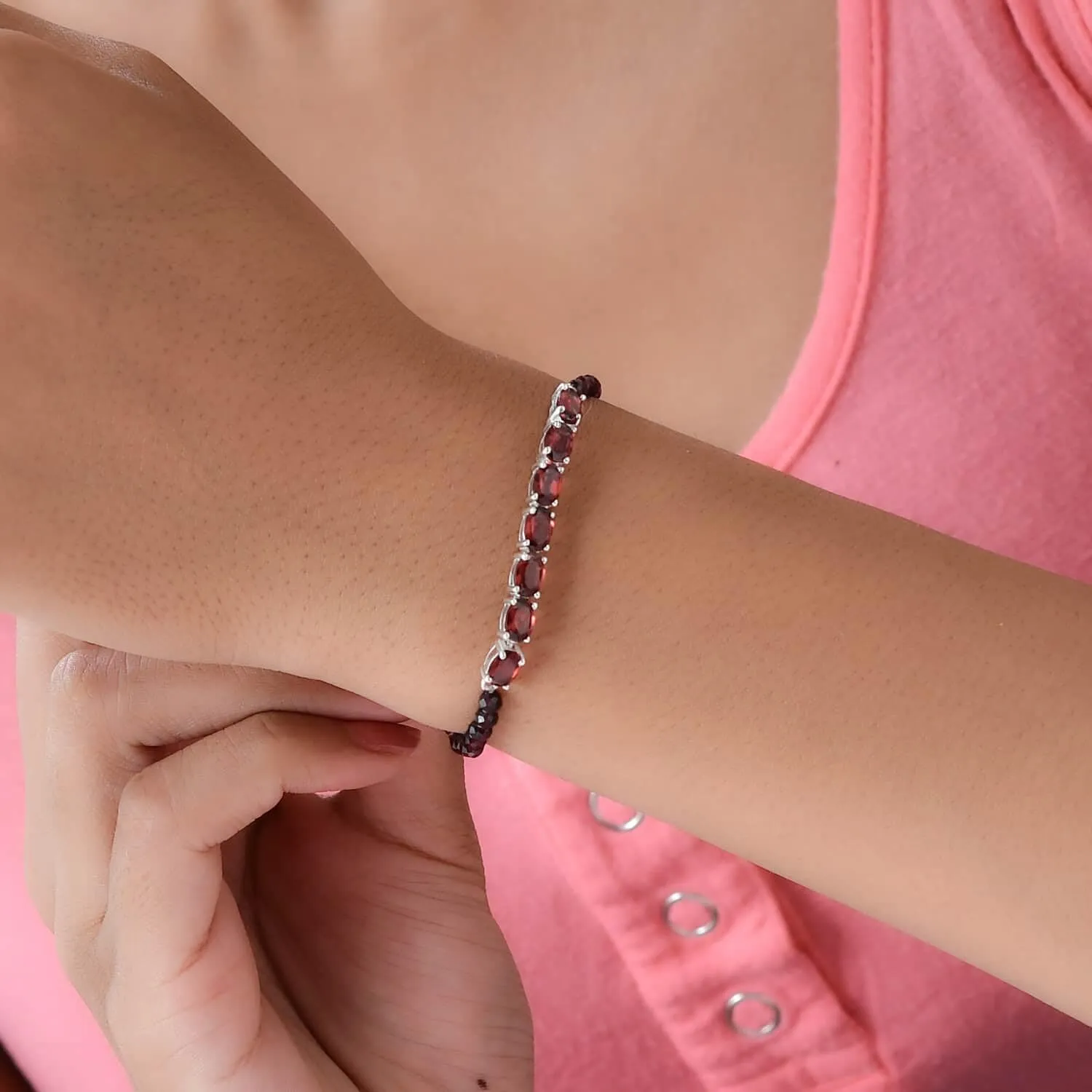 Beaded Birthstone Bracelets for Women in 925 Sterling Silver - Bead Charm Bracelet Adjustable Anniversary Promise Gemstone Jewelry Birthday Mothers Day Gifts
