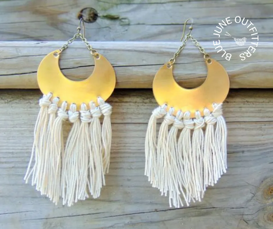 Bohemian Fringed Statement Earrings