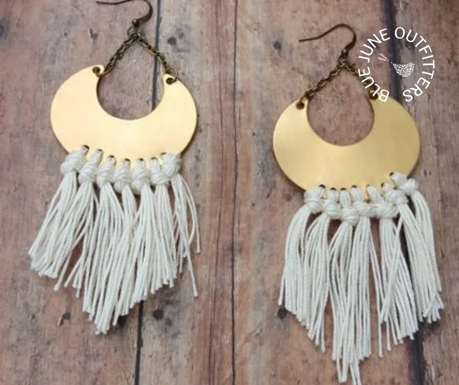 Bohemian Fringed Statement Earrings
