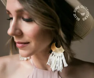 Bohemian Fringed Statement Earrings