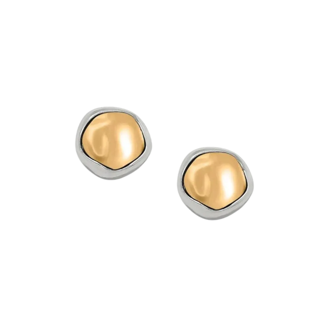 Brighton Women's Cascade Round Silver Gold Earrings