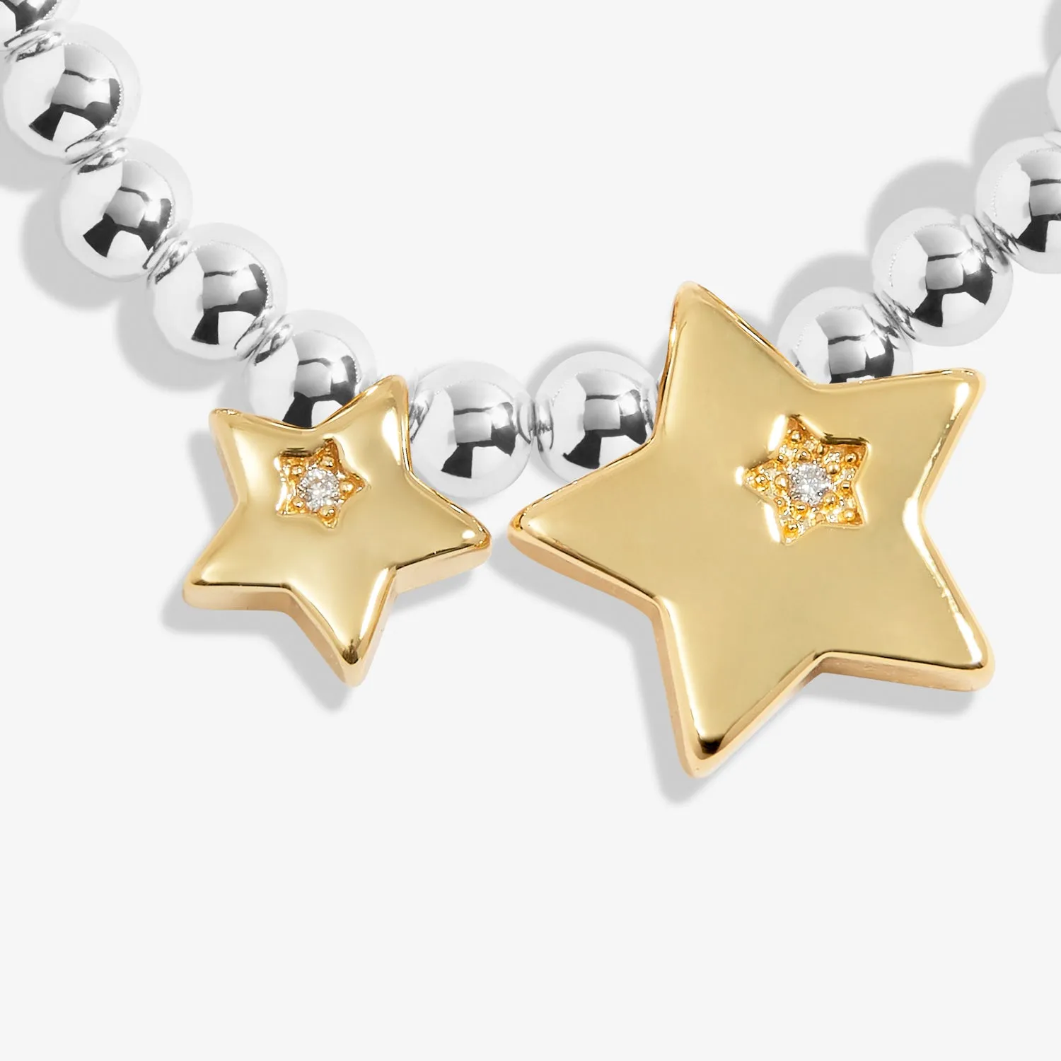 Christmas Boxed A Little Merry Christmas Silver Gold Plated Bracelet 7800