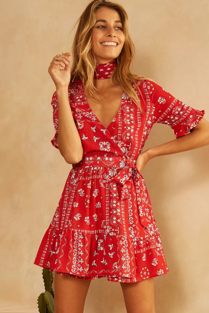 Daisy Dreamer Dress Red