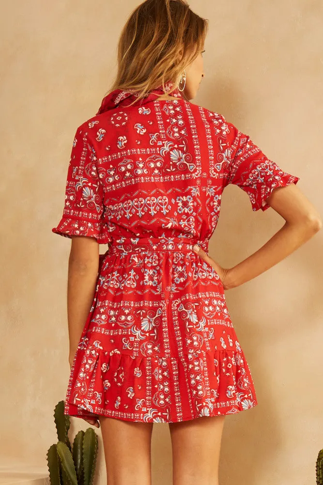 Daisy Dreamer Dress Red