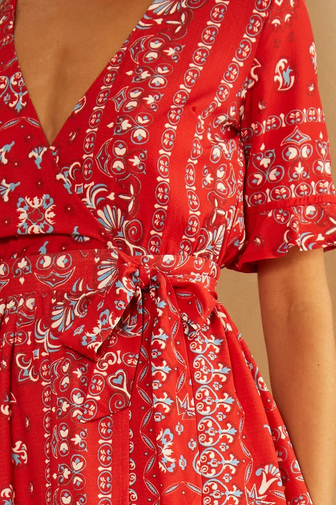 Daisy Dreamer Dress Red