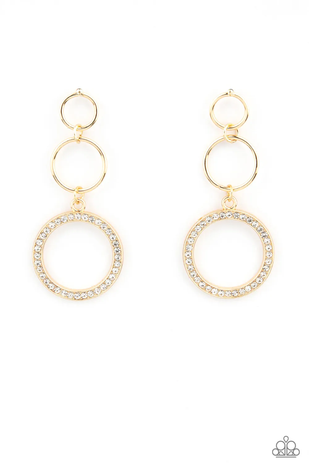 Earrings Rule-Breaking Radiance - Gold E392