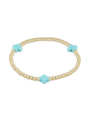 E.Newton Extends Signature Cross Gold Bracelets