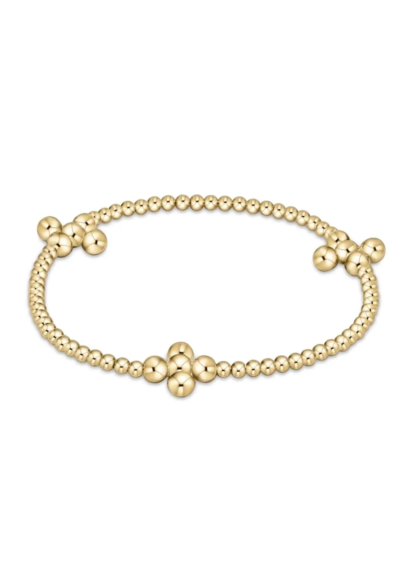 E.Newton Extends Signature Cross Gold Bracelets