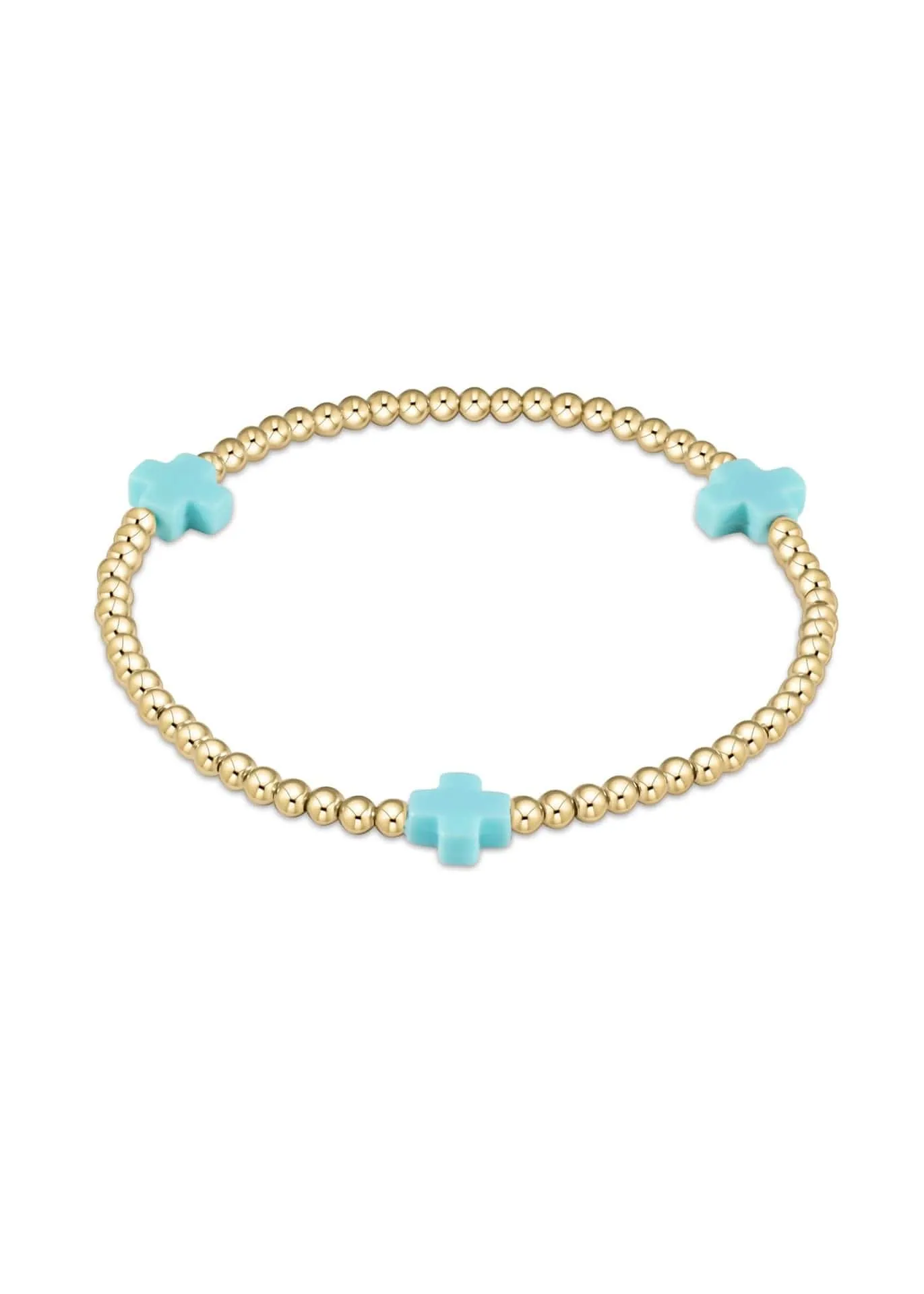 E.Newton Extends Signature Cross Gold Bracelets