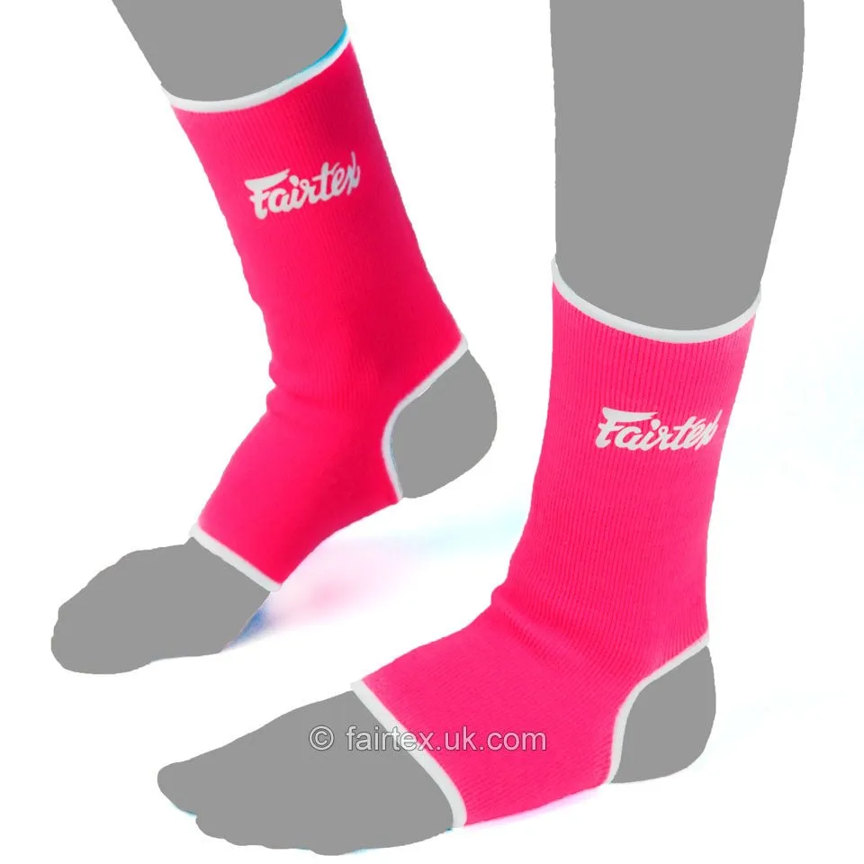 Fairtex AS1 Ankle Supports Pink White