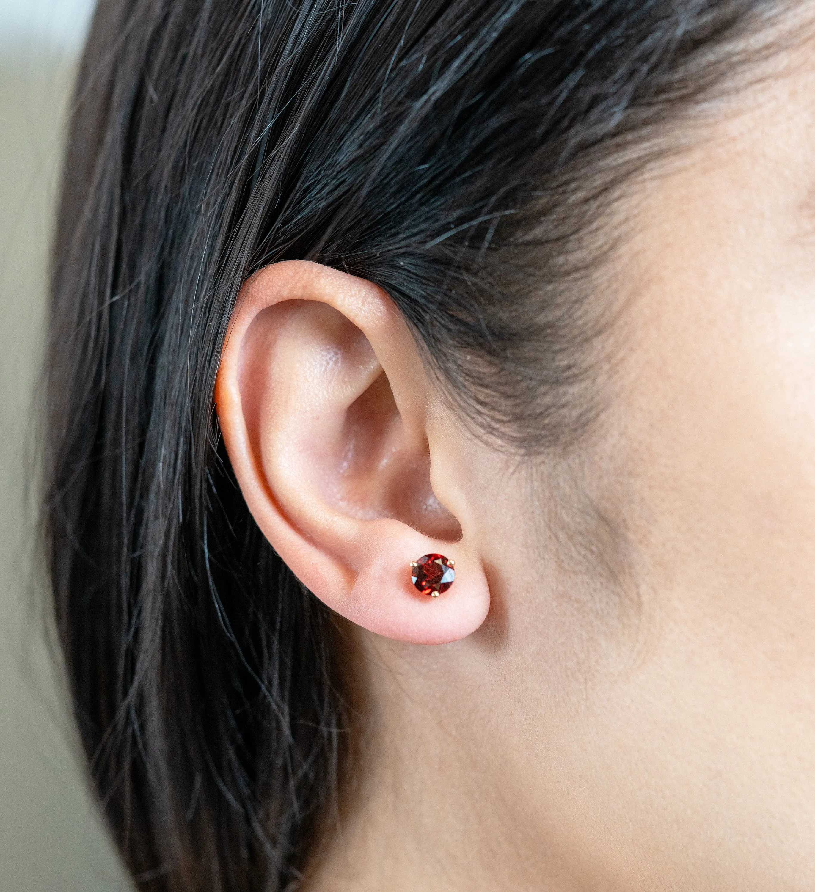 Garnet Studs