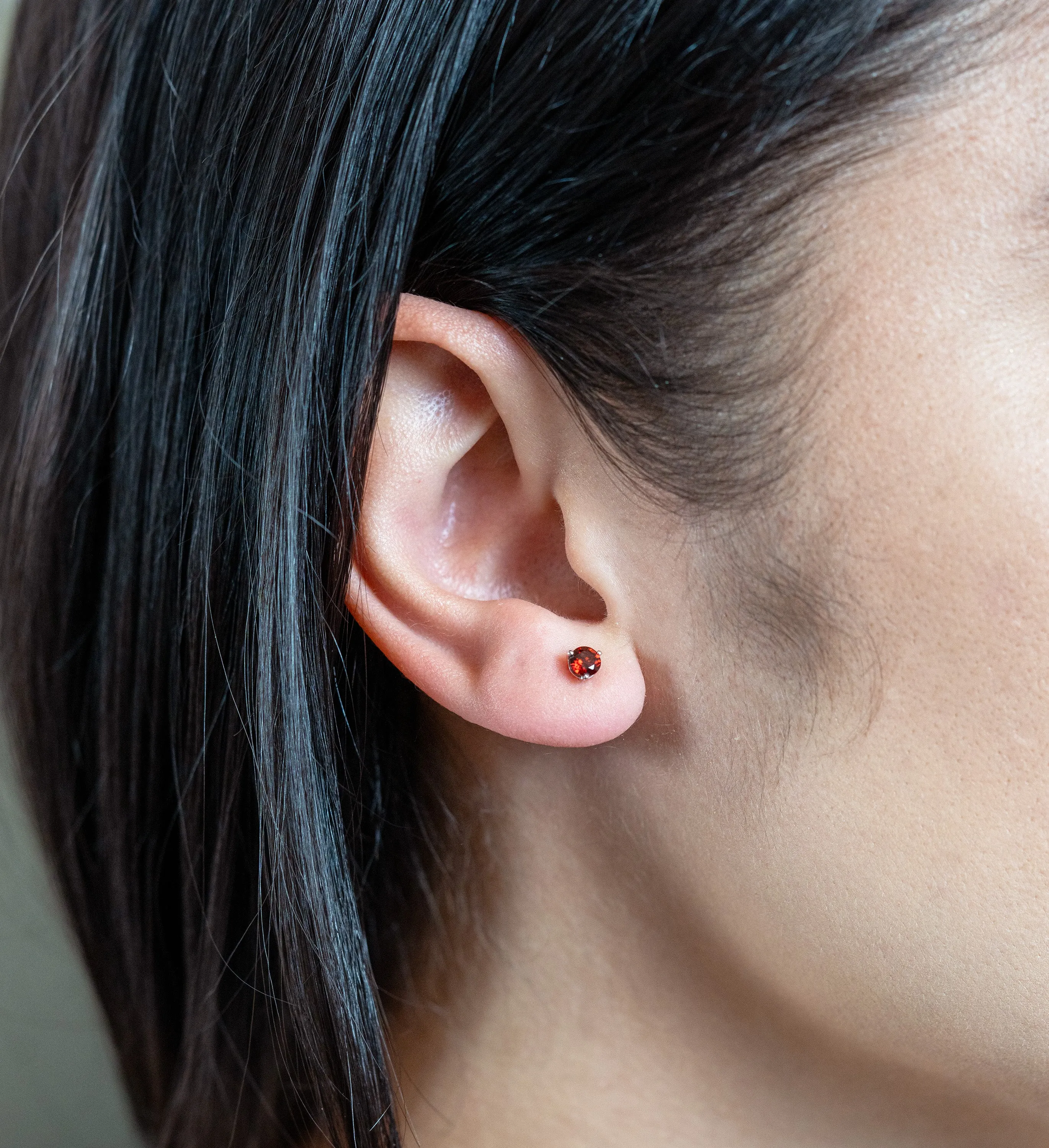 Garnet Studs