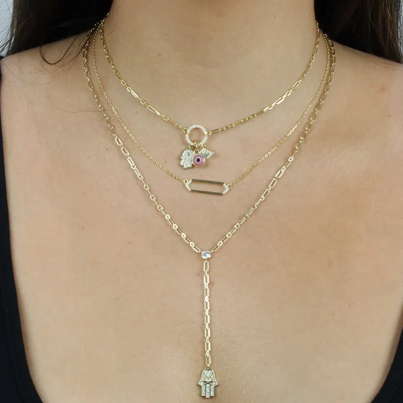 GEOMETRIC OPEN BAR NECKLACE