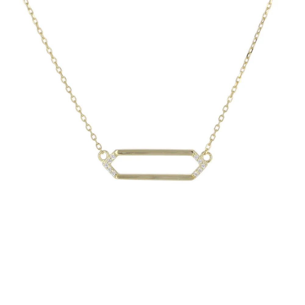 GEOMETRIC OPEN BAR NECKLACE