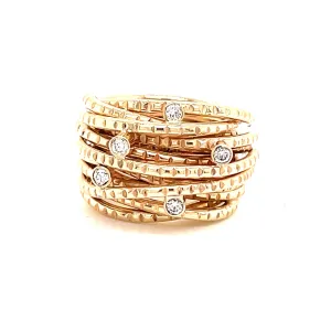 Gold Entwined Ring - R257KYD
