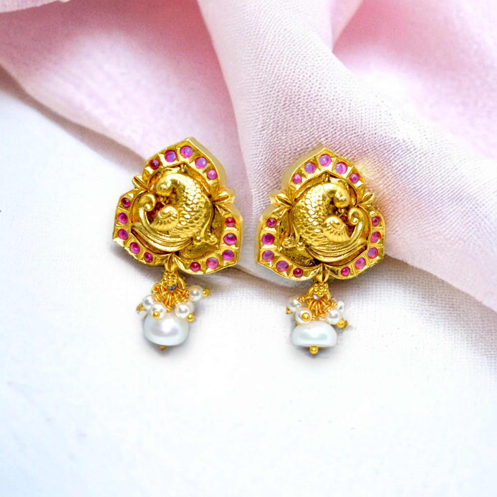 Graceful Embossed Earrings