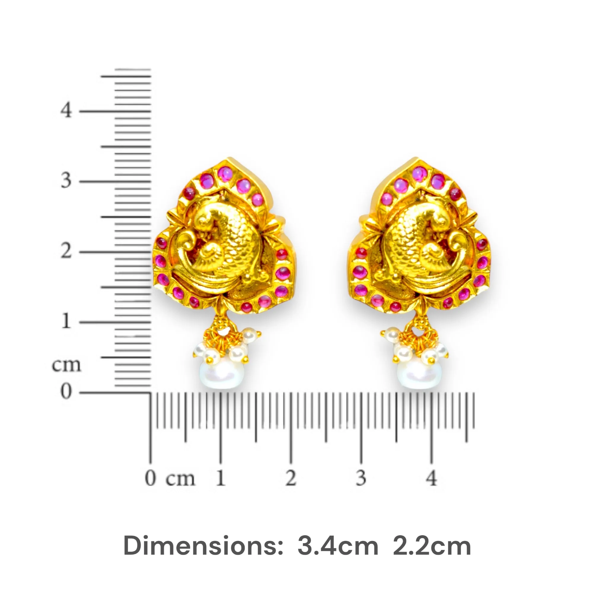 Graceful Embossed Earrings