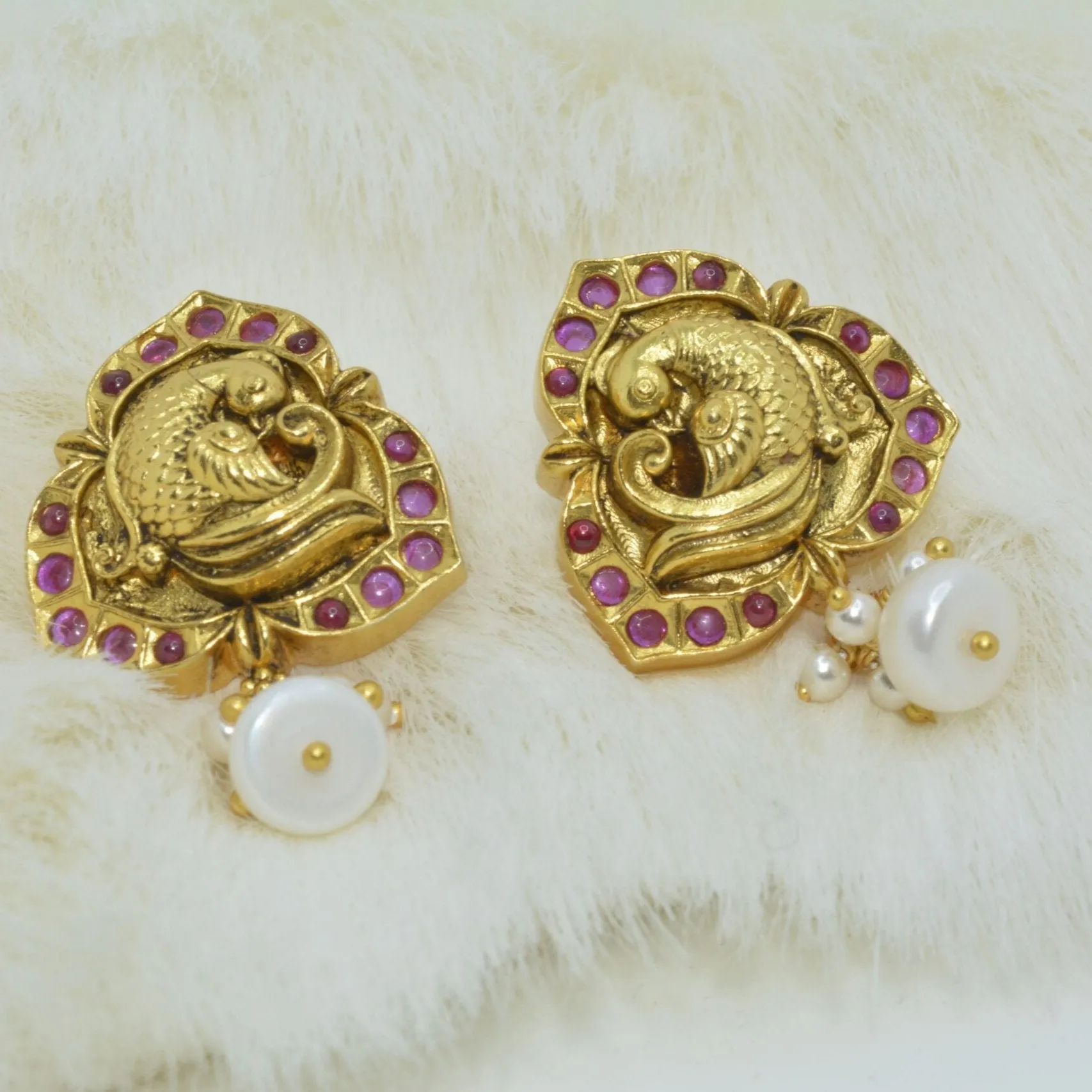 Graceful Embossed Earrings