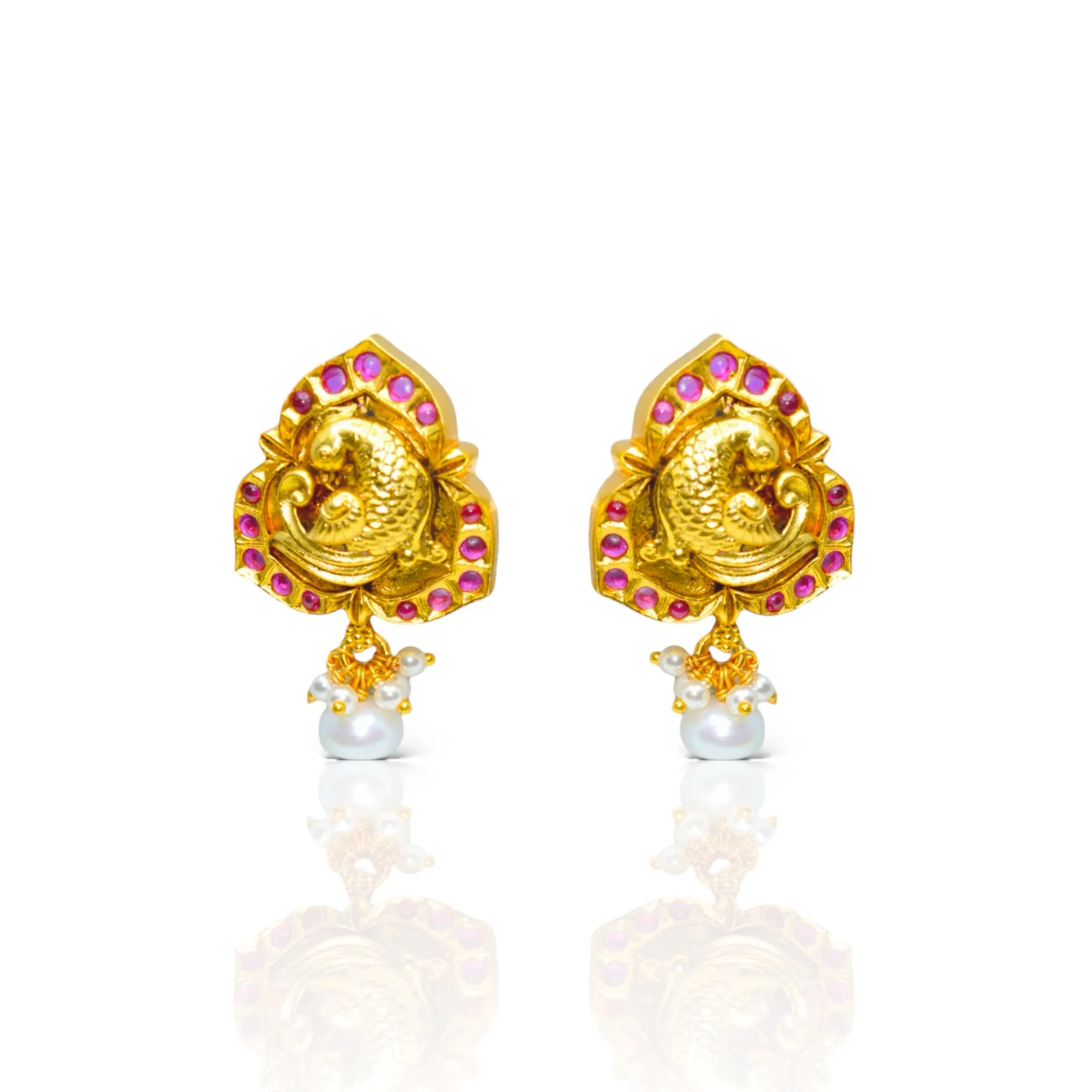 Graceful Embossed Earrings