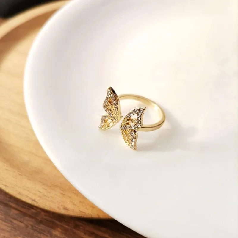 Luxury Gold Color Pearl Zircon Rings for Woman