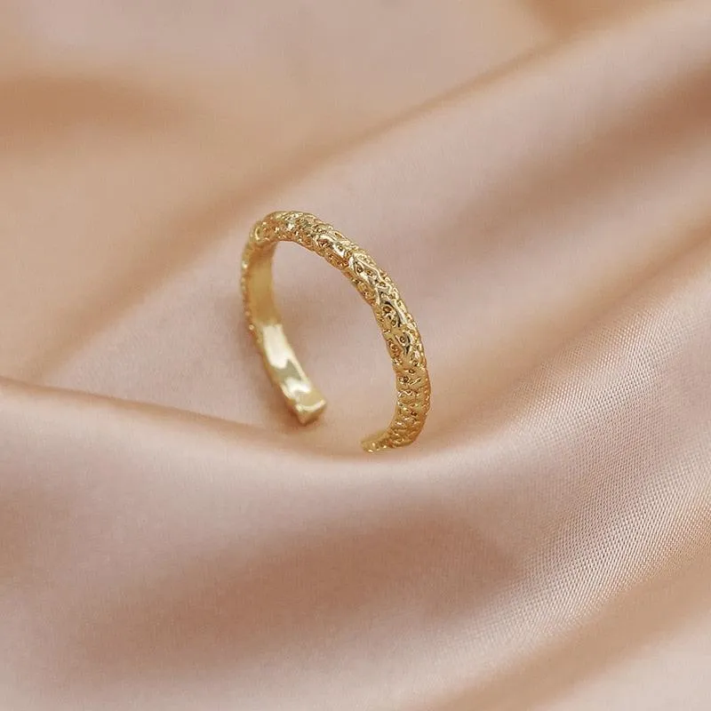 Luxury Gold Color Pearl Zircon Rings for Woman