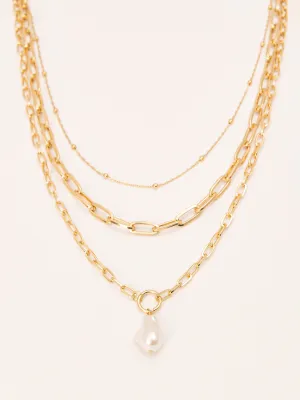 Pearl Multi-Layered Necklace