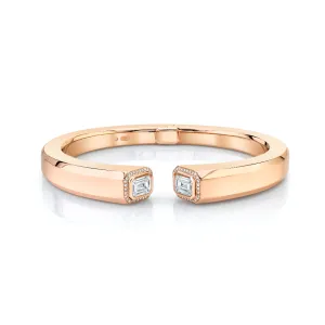 READY TO SHIP DIAMOND HALO ILLUSION BANGLE