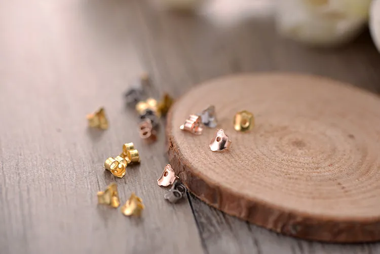 Simple Stainless Steel Ear Plug Connector