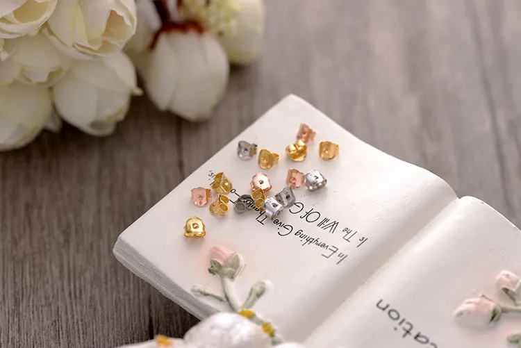 Simple Stainless Steel Ear Plug Connector