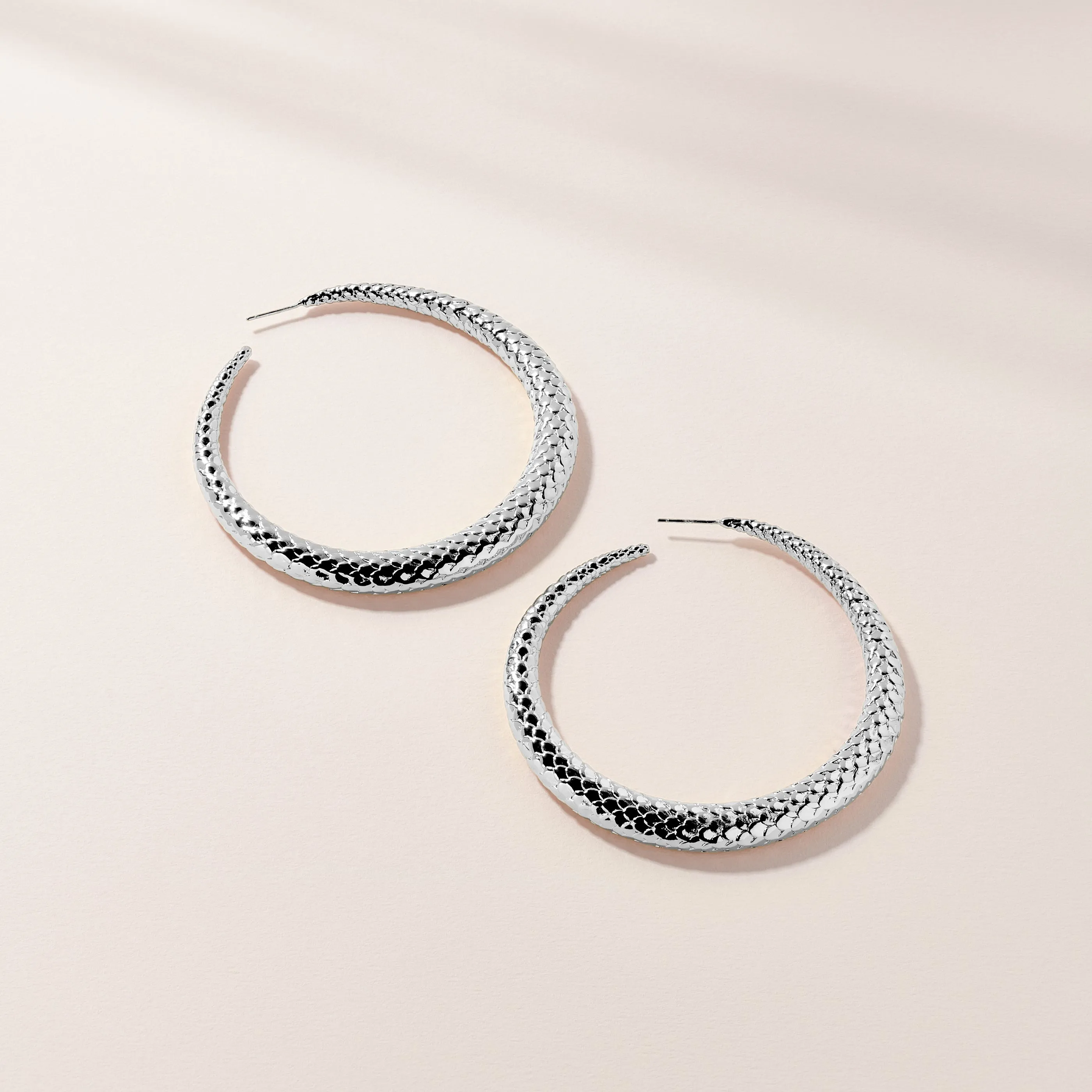 Snake Skin Hoops