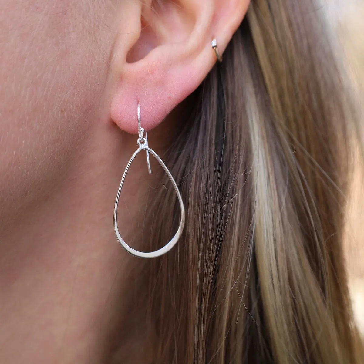 Sterling Silver Teardrop Earrings