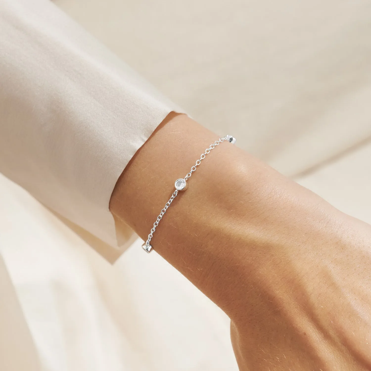 Style Stories Cubic Zirconia Silver Plated Bracelet 7723