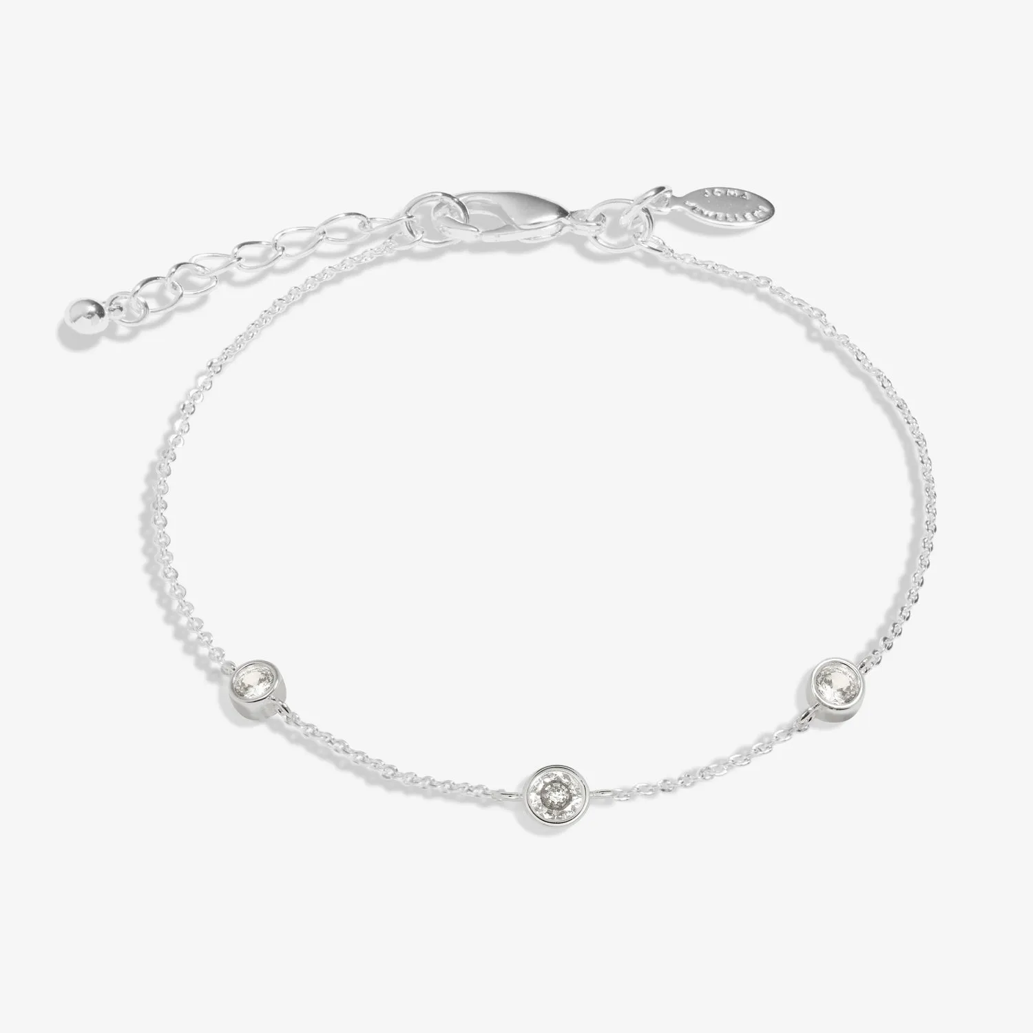Style Stories Cubic Zirconia Silver Plated Bracelet 7723